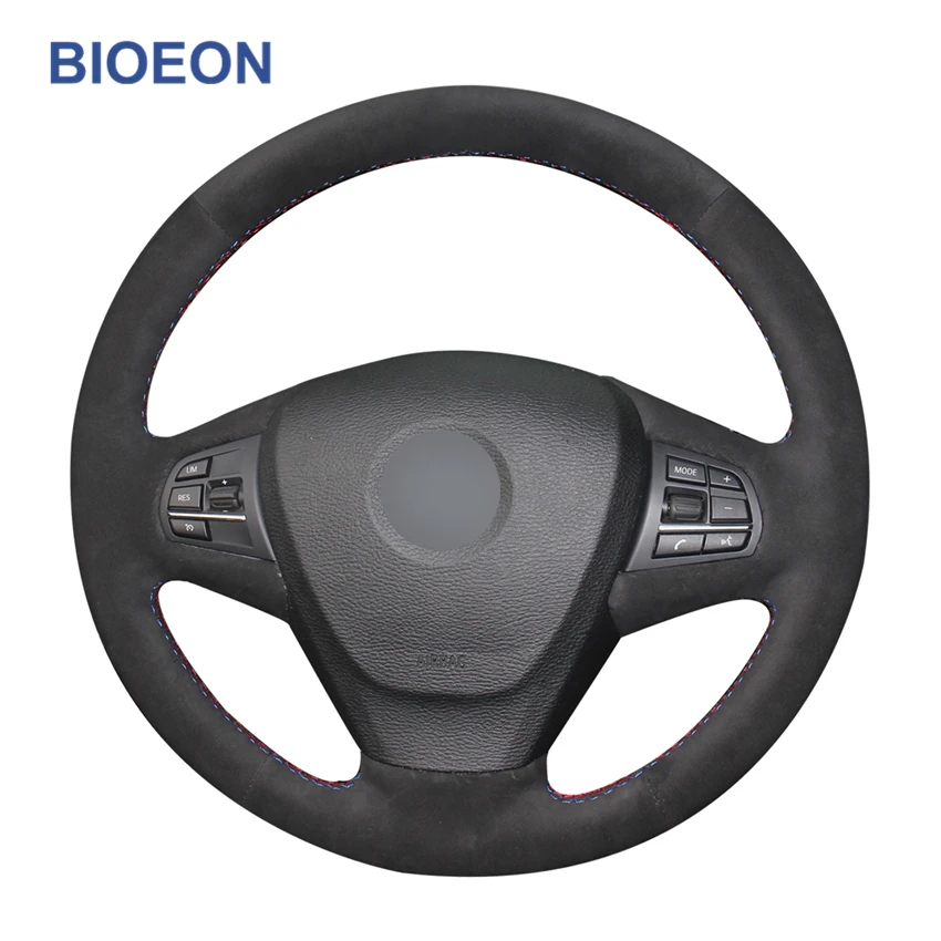 Ручное шитье искусственная замша черного цвета для BMW X3 F25 2010 2011 2013 2017 X5 F15 2014 2015 2016