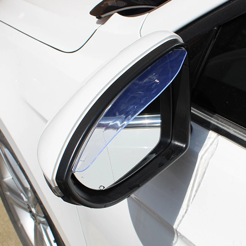 2 ПВХ автомобиля Стайлинг водонепроницаемый зеркало заднего вида бровей