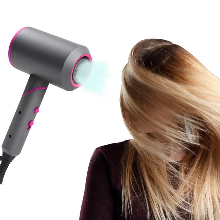 High-power Hairdryer 2000w Folding Hammer Hairdryer European And American New Anion Three-speed Cold And Hot Wind Clever enlarge