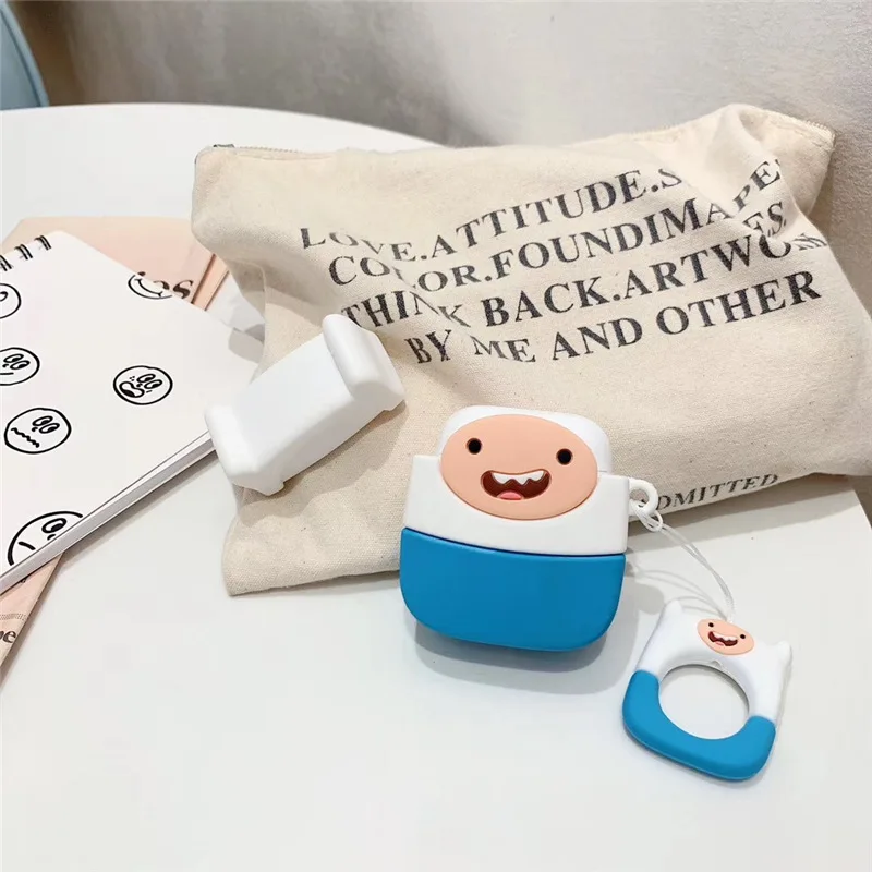 

For AirPod 1 2 Case Adventure Time Cartoon Soft Silicone Wireless Earphone Cases For Apple Airpods Case Cute Cover Funda MNL1