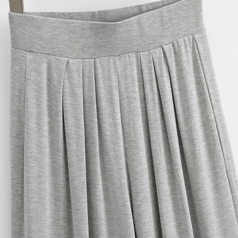 

High Waist Loose Solid Casual Long Pants Women Pleated Design Elegant Wide Leg Pantalones 2021 Summer Chic Simple Joggers