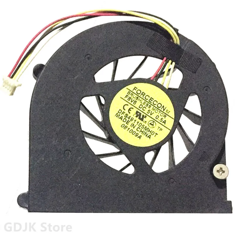 

NEW FAN FOR HP ProBook 4310 4310S 4311 4311S 577206-001 CPU COOLING FAN FORCECON DFS491105MH0T F8V6 DC5V 0.5A