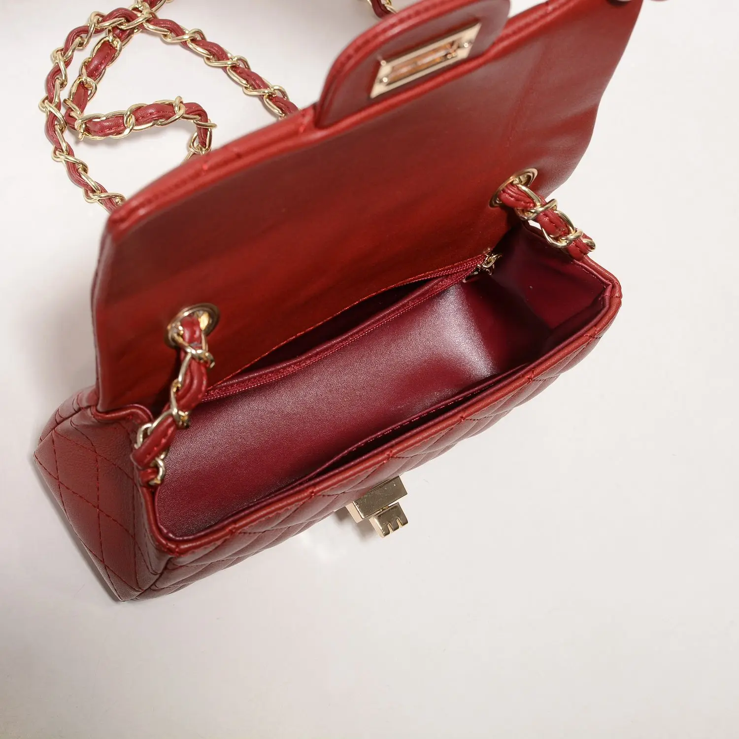 

Leather rhomboid chain 2021 new handbag for women with high fashion, all-mat