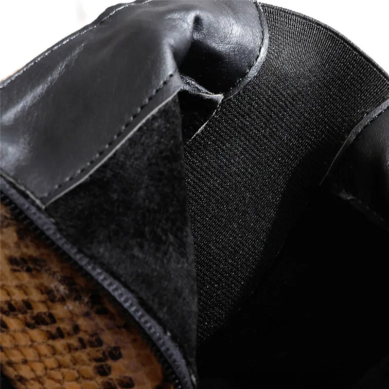 Оригинальные разноцветные ботинки в этническом стиле женские на толстом