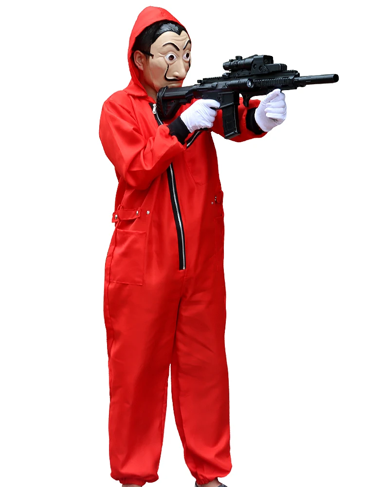 Костюм из фильма бумажный дом Сальвадора Дали на Хэллоуин La Casa De Papel косплей