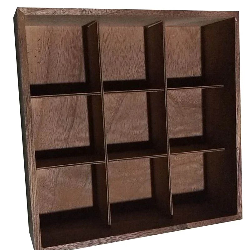 Горячая XD деревянная 9 сеток чайная коробка чайные пакетики Контейнер Коробка