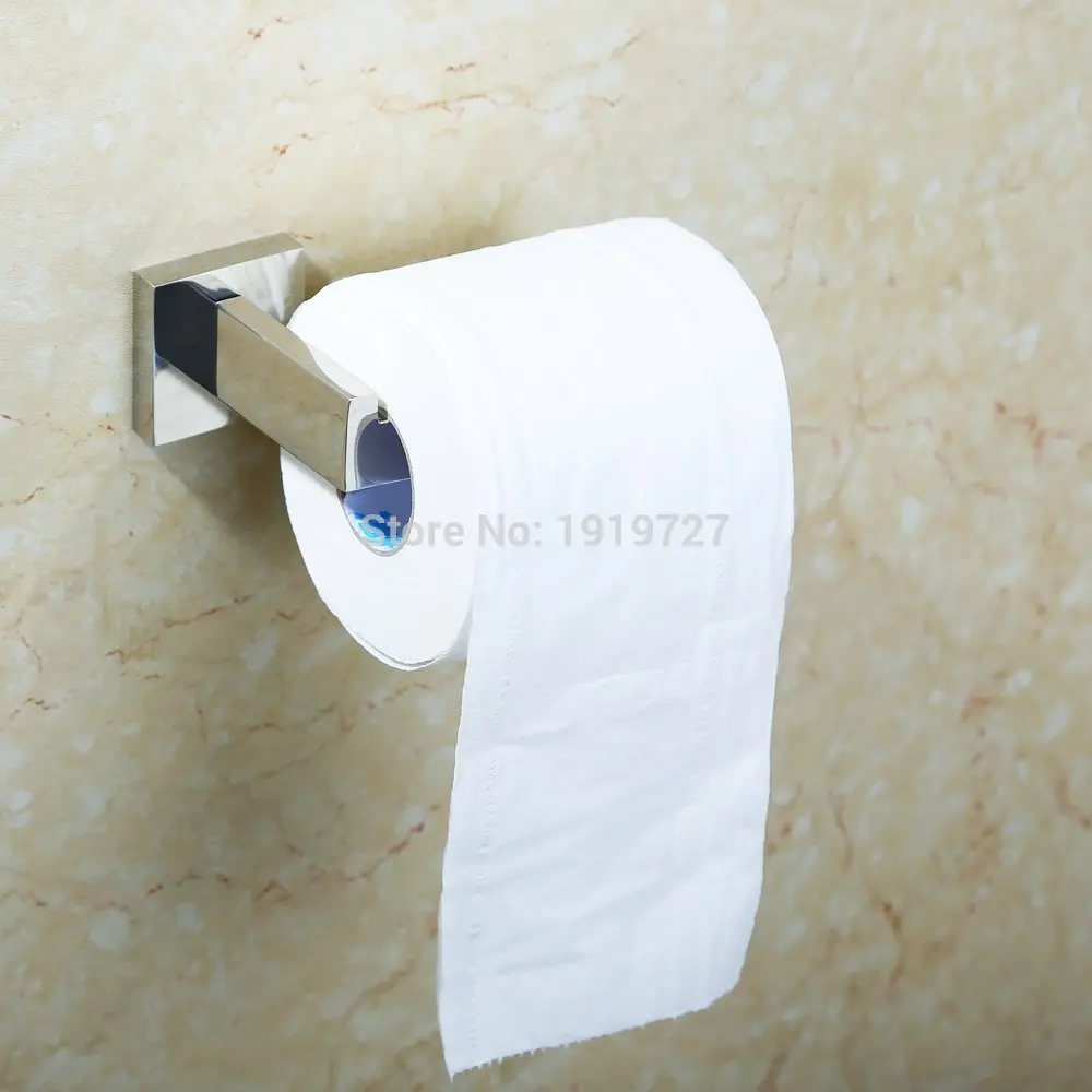

Vidric Bagnolux High Quality Wholesale Bathroom Accessories Toilet Paper Holder Wall Mount Polished 304 Stainless Steel Chrome S