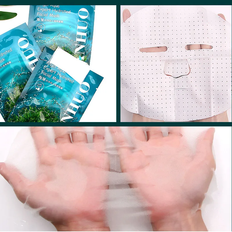 10 шт. маска из водорослей и шелковое пополнение контроль жирности усадочная поры