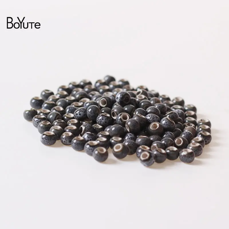 Beads 2 BoYuTe 50 шт 6 мм 8 мм глазурные керамические, фарфоровые шарики Diy ручной работы для изготовления ювелирных изделий - Цвет: Beads 2