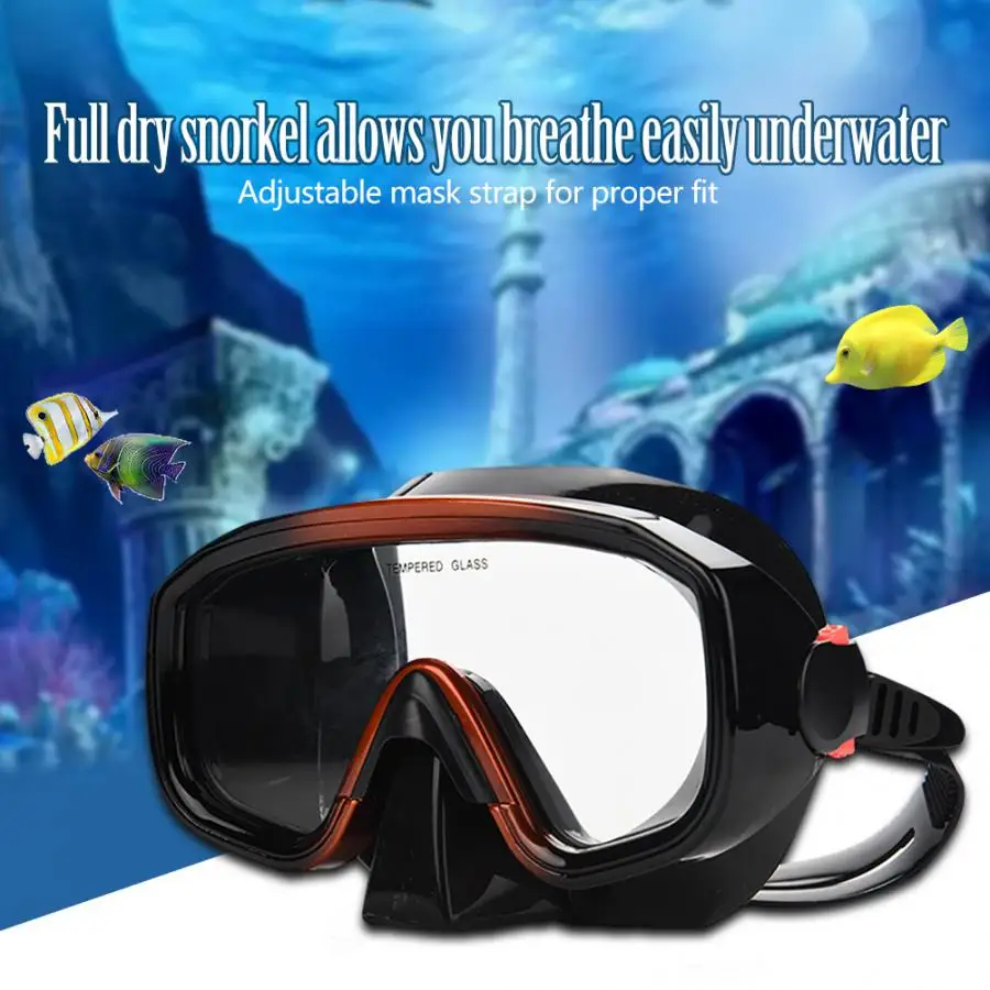 Профессиональная маска для подводного плавания набор с силиконовой юбкой