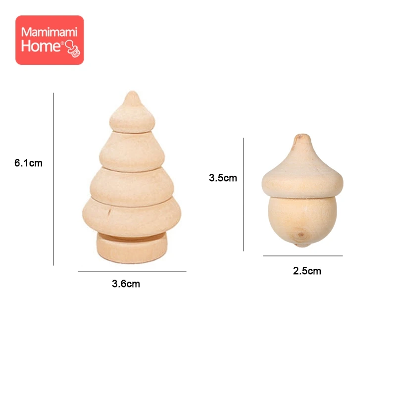 20 шт./лот деревянные игрушки для кукол Рождественская елка сосновые конусы