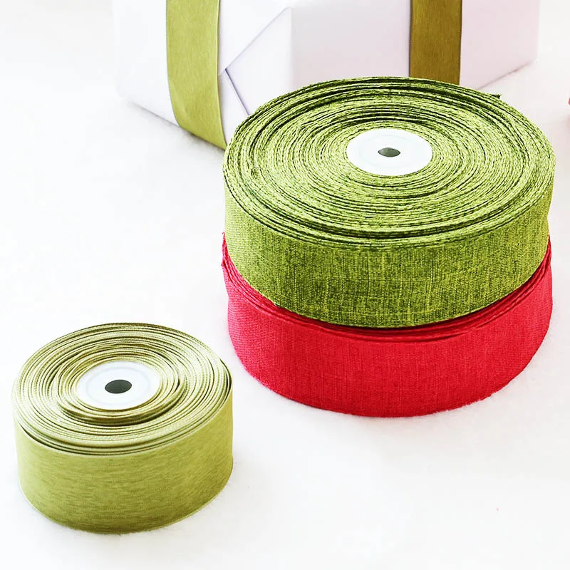 2 ярда мешковины рождественские ленты упаковочные аксессуары Подарочная коробка