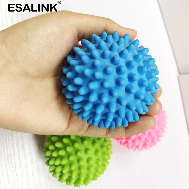 Шарики для стирки дома ESALINK мячи из мягкого пластика ухода за стиральной машиной 3