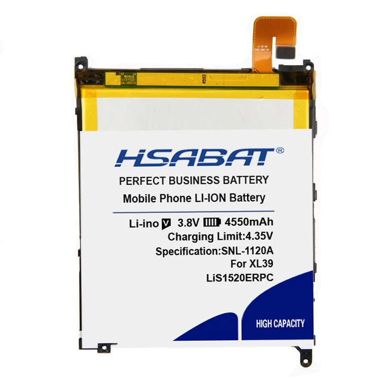 HSABAT LiS1520ERPC 4550 мА/ч, Батарея для sony Xperia Z(Сони Иксперия З) Ультра XL39 XL39H C6802 C6806 C6833 C6616 ЗУ L4 Battereis