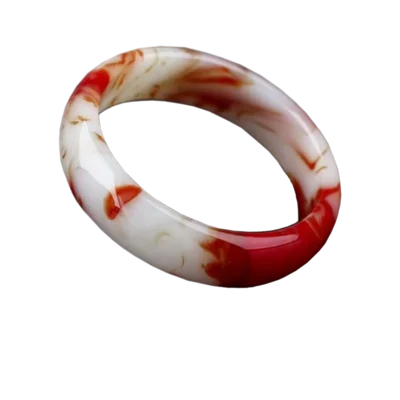 

Natural chicken blood jade two-tone 54-62mm bracelet, elegant princess jewelry, best gift for mother and girlfriend