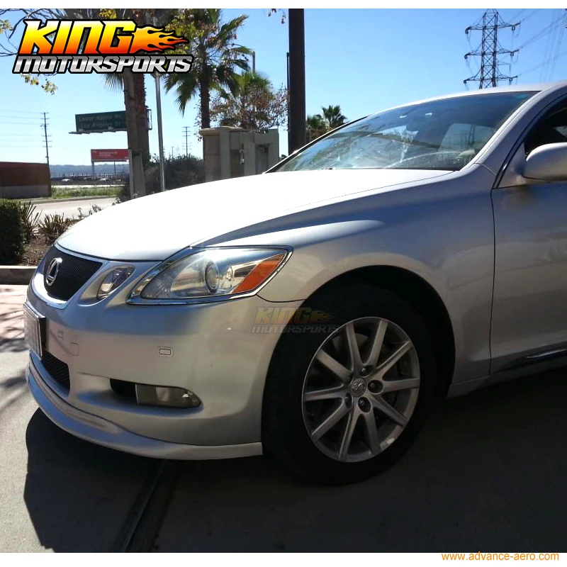 Подходит для 2006-2007 Lexus GS300 GS350 GS430 TTE Style 4Dr Sedan передний бампер губ Неокрашенный-PU Global