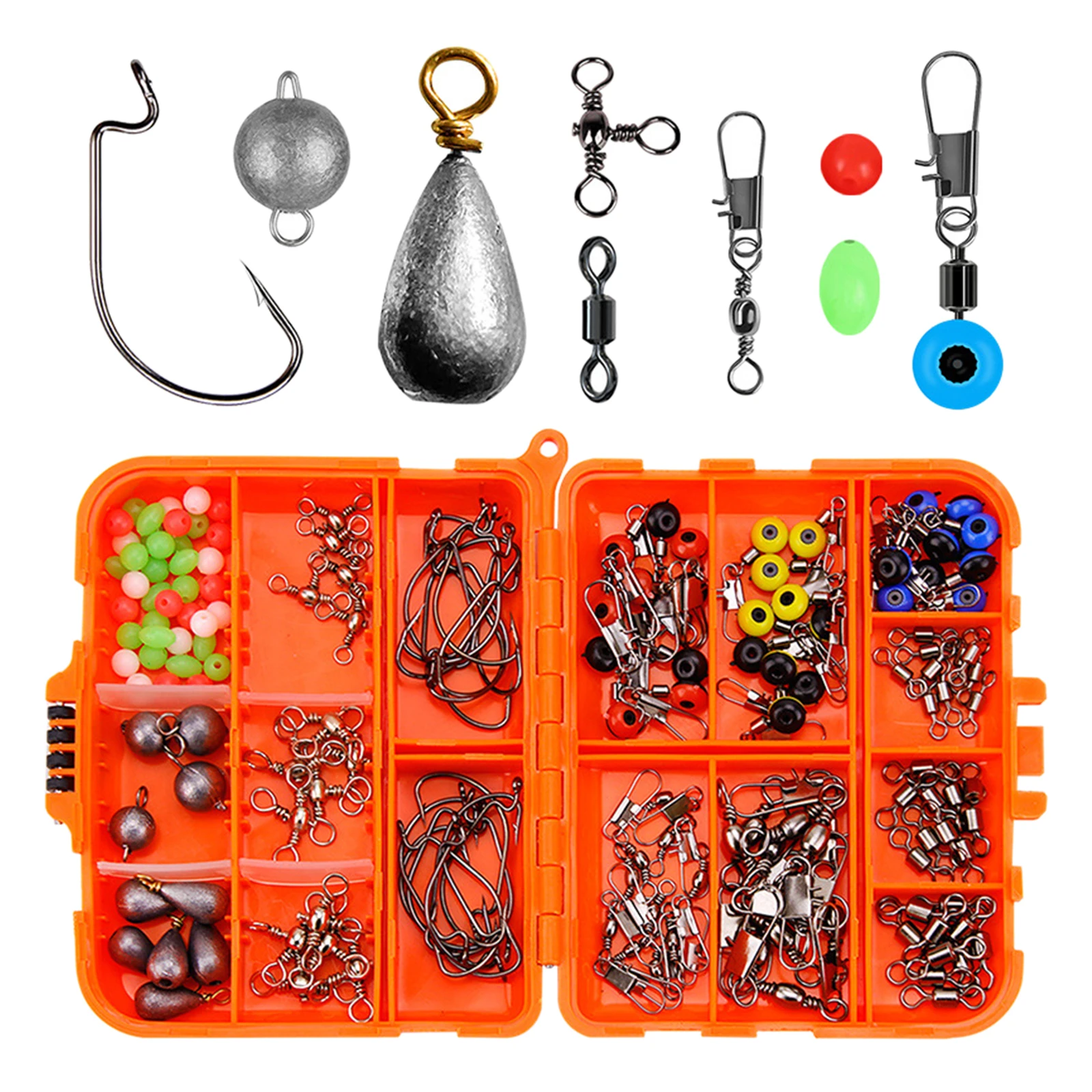165x снасти для рыбалки на карпа свинцовый Sinker Stop Beads Barrel тройные Крючки | Спорт и