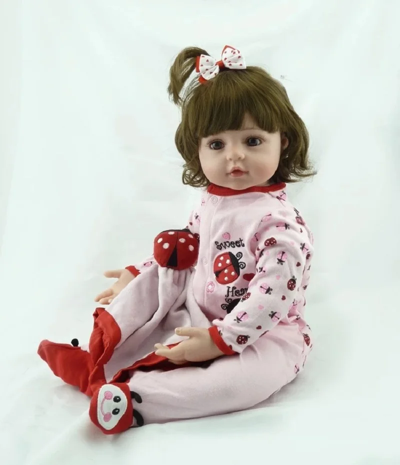 60 см Reborn Baby Dolls силиконовые реалистичные куклы для мальчиков и девочек bebe