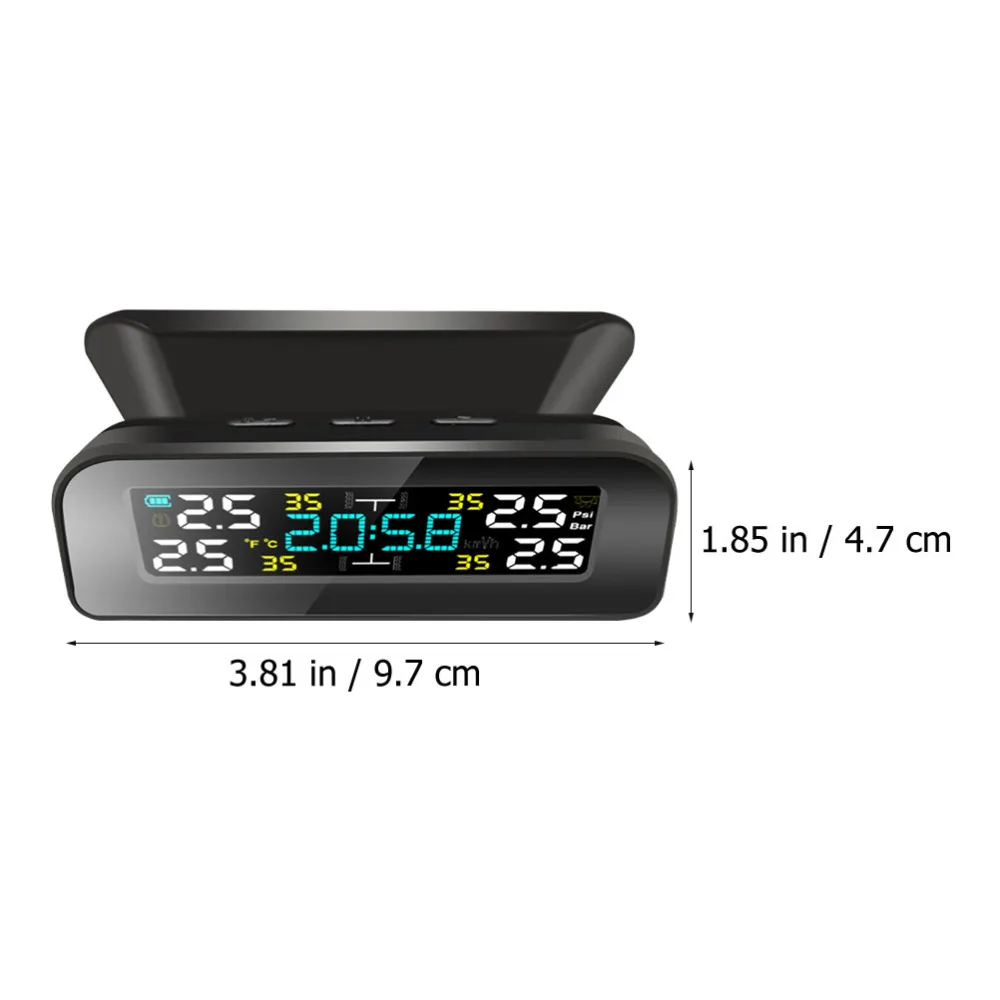 

1 Set TPMS Tire Detection Equipment Wireless Solar Tire Pressure Detector