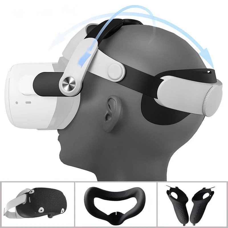 

Bobo VR-Correa M2 para Oculus Quest 2, funda protectora blanda con mango de silicona con agarre, accesorios para Oculus Quest2