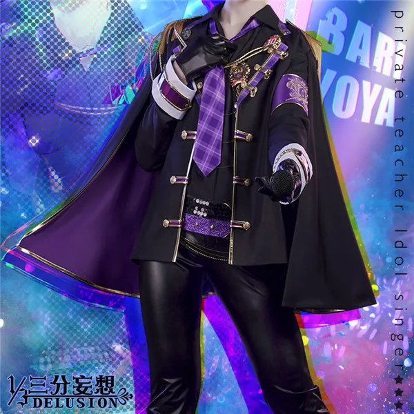 HITMAN REBORN!Hibari Kyōya idol концертный костюм карнавальный полный комплект бесплатная