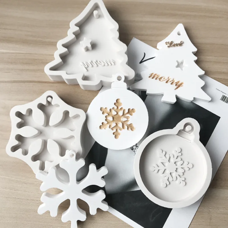 

Christmas Tree Snowflake Bell Silicone Mold Cake Decoration Fondant Sugarcraft Tools Silicone Mould Gumpaste Candy Mould