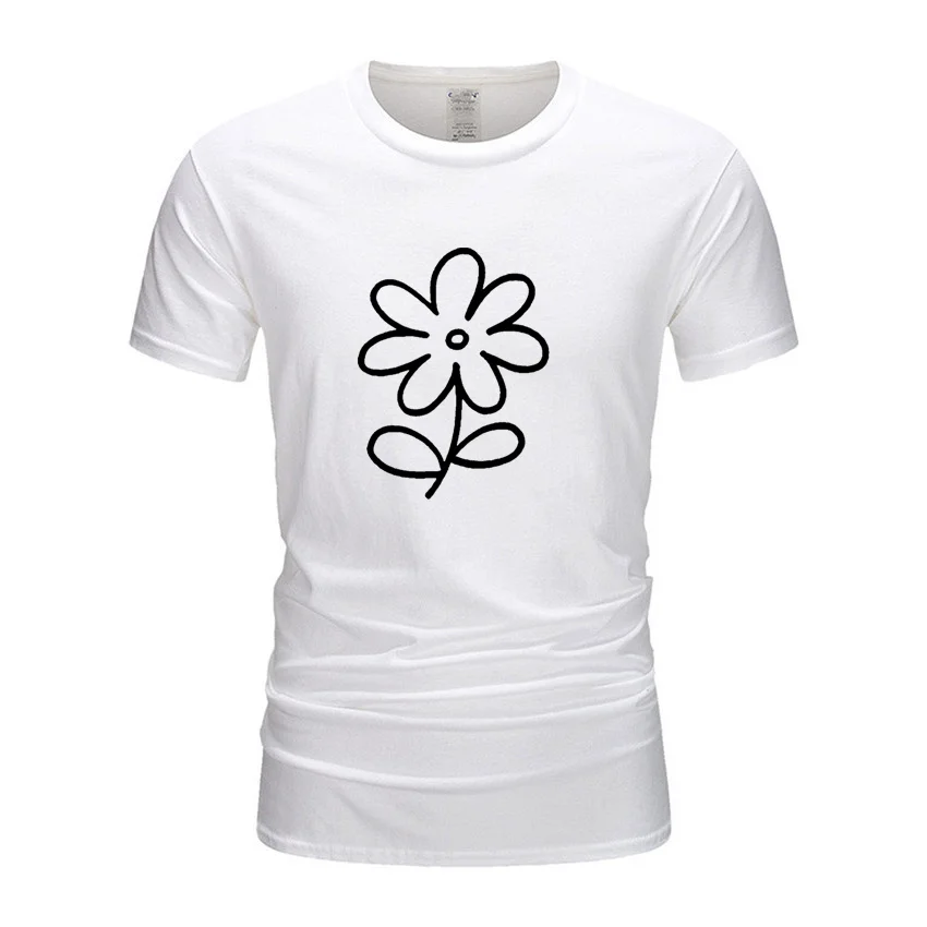 

Tops & Tees brand new cotton men's T-shirt short-sleeved men's T-shirt short-sleeved solid color men's T-shirt T-shirt men's top