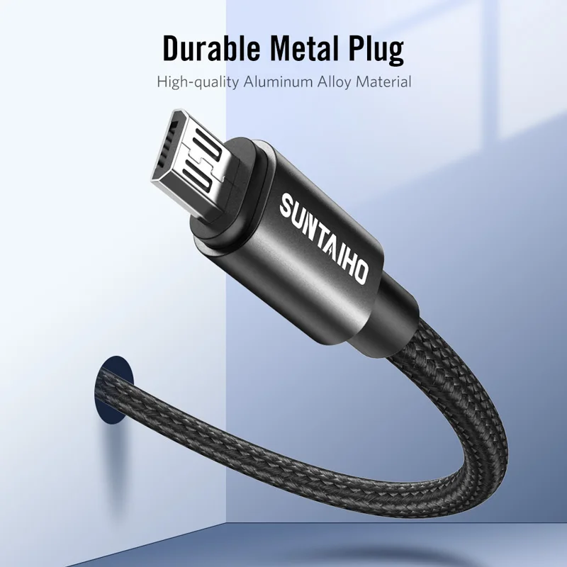 2 шт. в упаковке Micro USB кабель для быстрой зарядки Xiaomi Redmi 7 Note 5 Pro Android мобильный