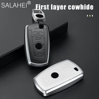 leather car key fob cover case holder shell for bmw 520 525 f30 f10 f18 118i 320i 1 3 5 7series x3 x4 m3 m4 m5 e34 e90 e60 e36