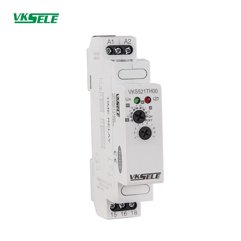 

New type VKS521T 0.1s to 10 days wide timer range DIN Rail timer delay switch relay