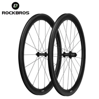 rockbros carbon bicycle wheelset 30mm 50mm clincher tyre 700c road bike wheels v brake r255 hub cycling wheelset