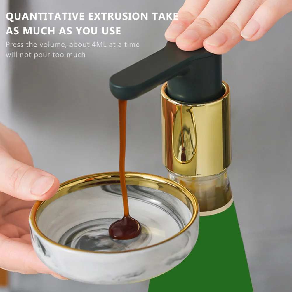 

Kitchen Restaurant Supplies Kitchen Tools PP Ketchup Vinegar Oil Bottle Pressure Nozzle Oyster Sauce Push-type Pump Gadget QHOE