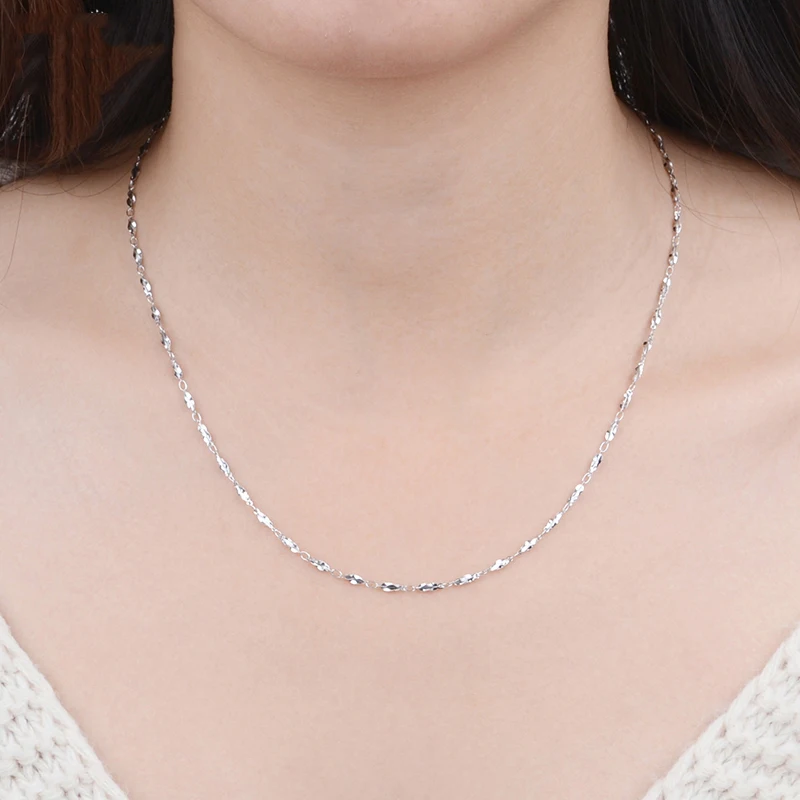 SSQY Pt950 ожерелье из чистого золота настоящая Платина твердая Золотая цепь для