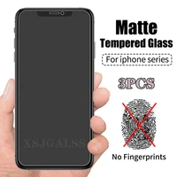 3pcs matte tempered protective glass for iphone 11 12 13 pro max mini 7 8 6s plus x xr xs max screen protector eyes care glass