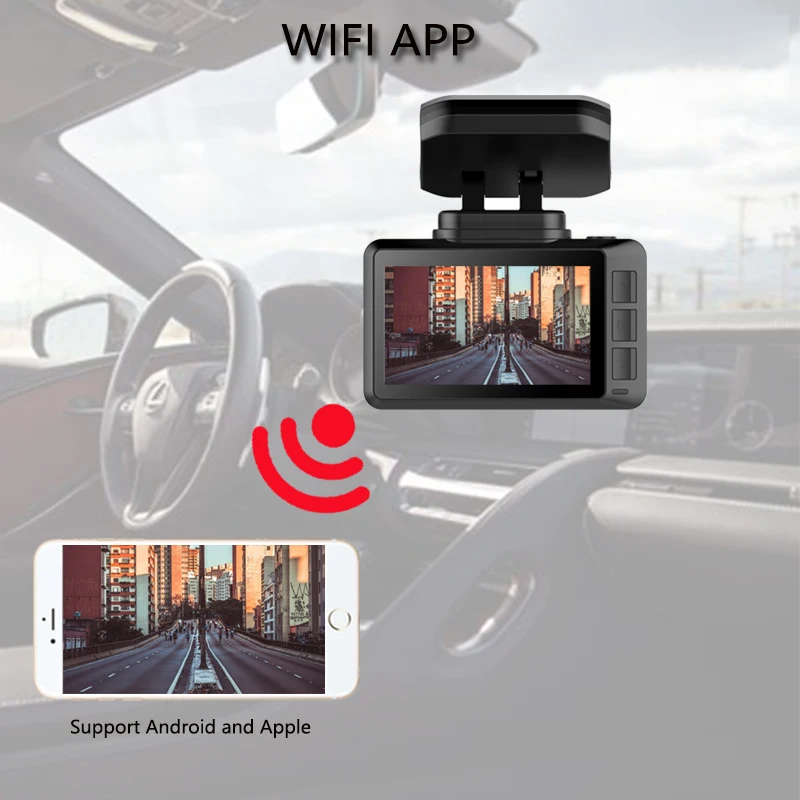 Xgc juy 4K 2160P Автомобильный видеорегистратор Novatek 96670 WIFI GPS автомобильные камеры с