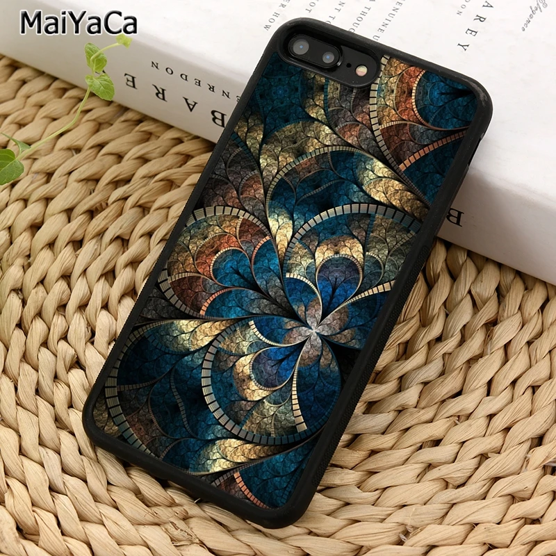 Чехол для телефона MaiYaCa с рисунком мандалы и кристаллами iPhone 14 X XR XS 11 12 13 Pro MAX 5 6 7 8
