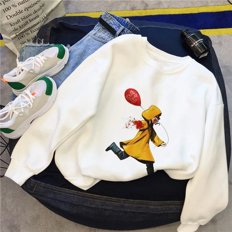 Женские толстовки с капюшоном и принтом на Хэллоуин 2020 толстовка в стиле