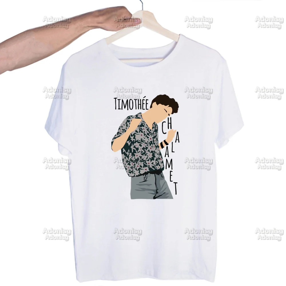 

Timothee Chalamet 90s Call Me By Your Name Men Women T-shirt Tops Crew Neck Fitted Soft Tshirt Tee Shirt Clothes T-shirt
