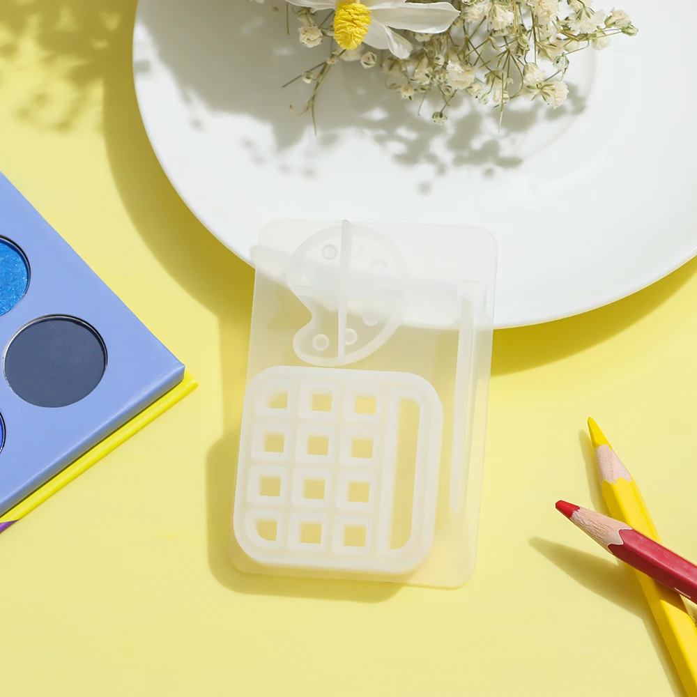 1 шт. Мини Кисть для пигмента силиконовая форма палитра смолы лоток краски