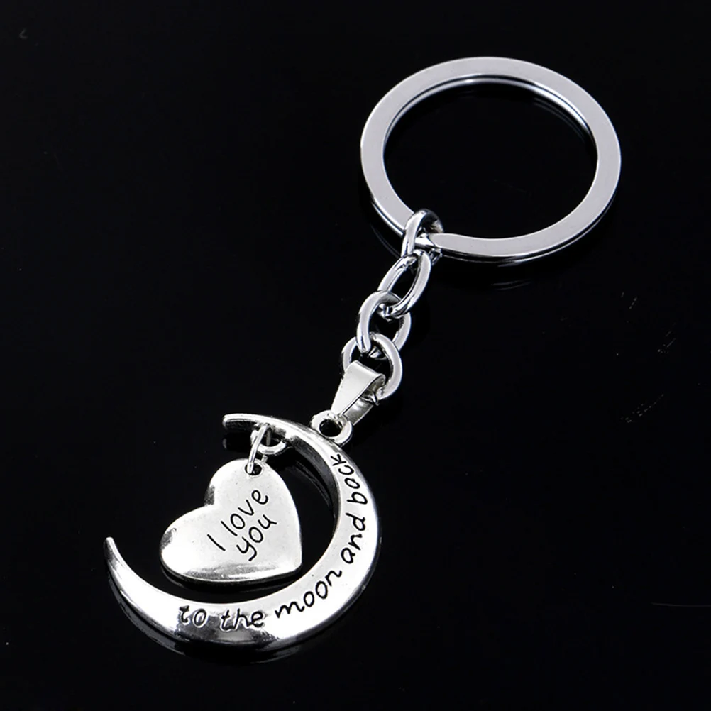 1 шт. Лидер продаж с надписью I Love You To The Moon And Back (мама я тебя луна сердце ключ