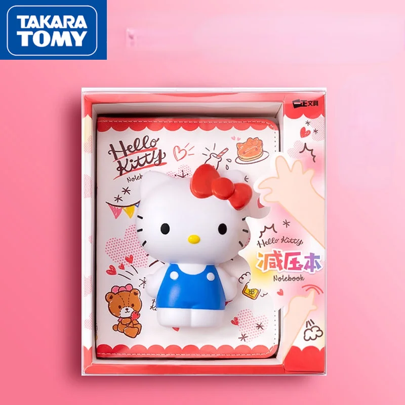 

TAKARA TOMY Cute Cartoon Hello Kitty Decompression Notebook Decompression Notepad Creative Hand Ledger