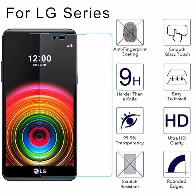 Стекло для LG V10 V20 V30 Plus V40 V50 ThinQ Защитное стекло W10 W30 Pro X Power 2 Передняя пленка