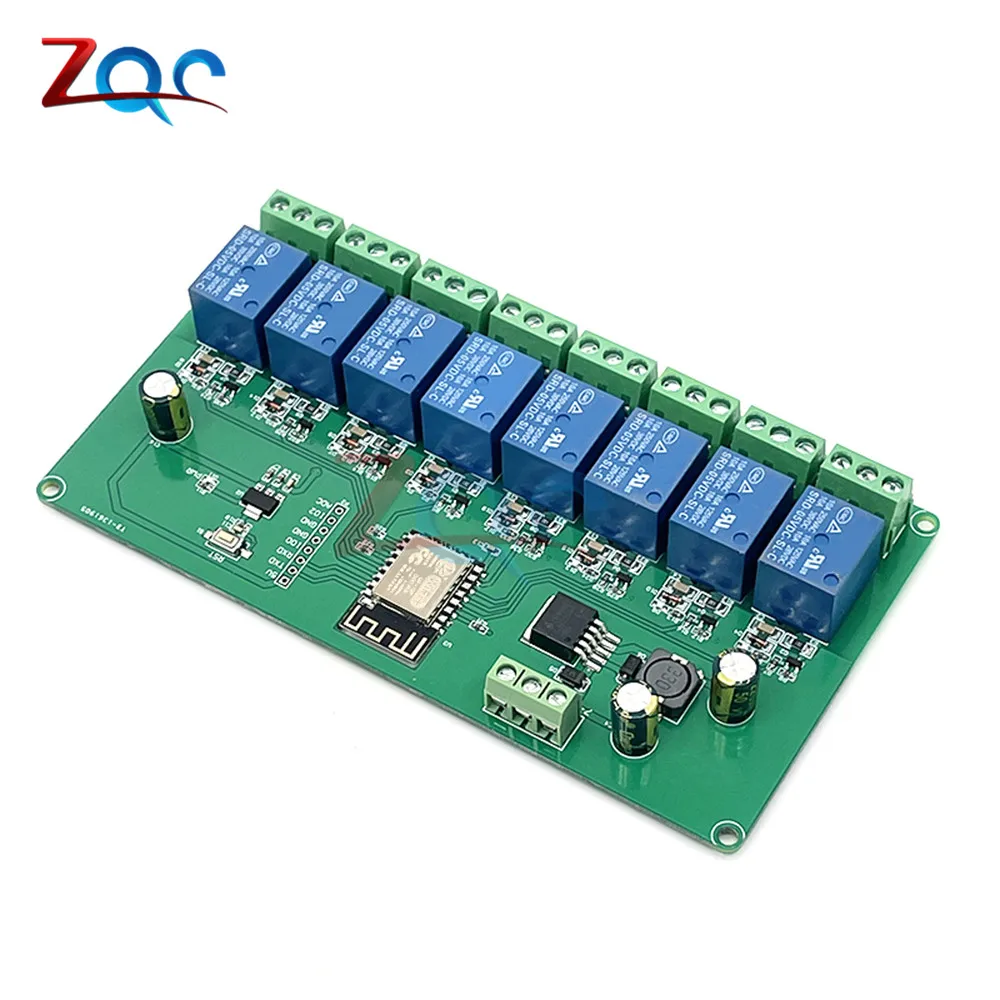 WiFiE Relay SP8266 EPS-12F Беспроводной Wi-Fi программируемый модуль 8-канальный релейный