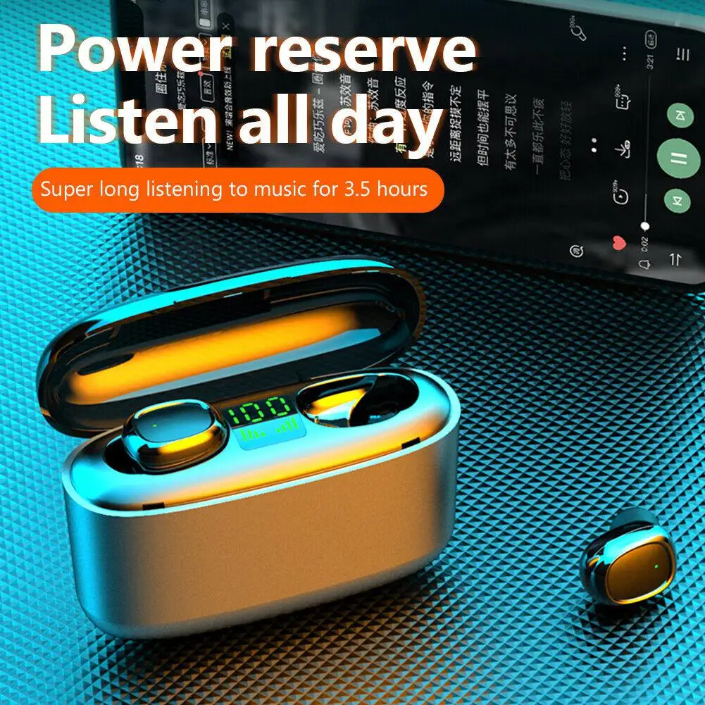 BEESCLOVER G5S двойные наушники Bluetooth 5 0 спортивные TWS беспроводные перезаряжаемые с