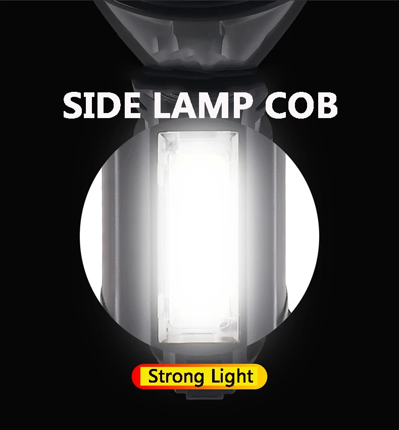 Pocketman High Power COB LED Flashlight Built-in Battery Torch USB Rechargeable Waterproof Hand Light | Лампы и освещение
