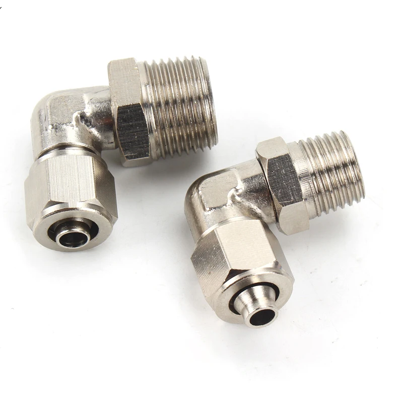 Пневматические фиттинги PL 4-M5 4 6 8 10 12 14 16 мм резьба 1/8 3/8 1/2 &quot1/4&quot BSP