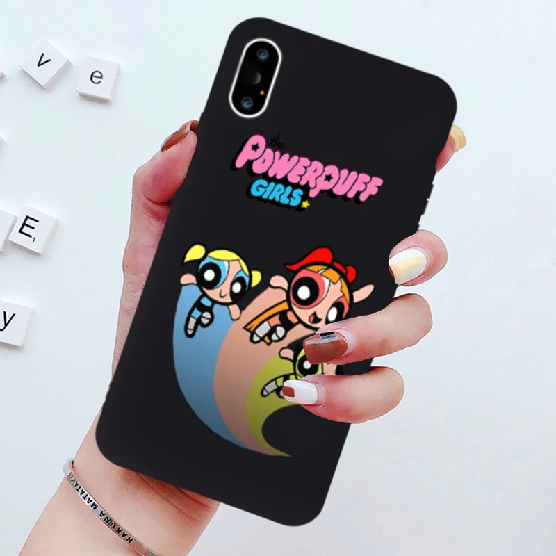 Style 1 Милый чехол для телефона JAMULAR Powerpuff Girls для iPhone 7, 11 Pro, X, XS, MAX, XR, 8, 6 Plus, мягкая задняя крышка с пузырьками-бабочками карамельного цвета - Color: Style 1