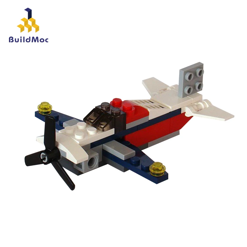 BuildMoc военный 1560 30189 самолет строительный блок WW2 вертолет армейское оружие