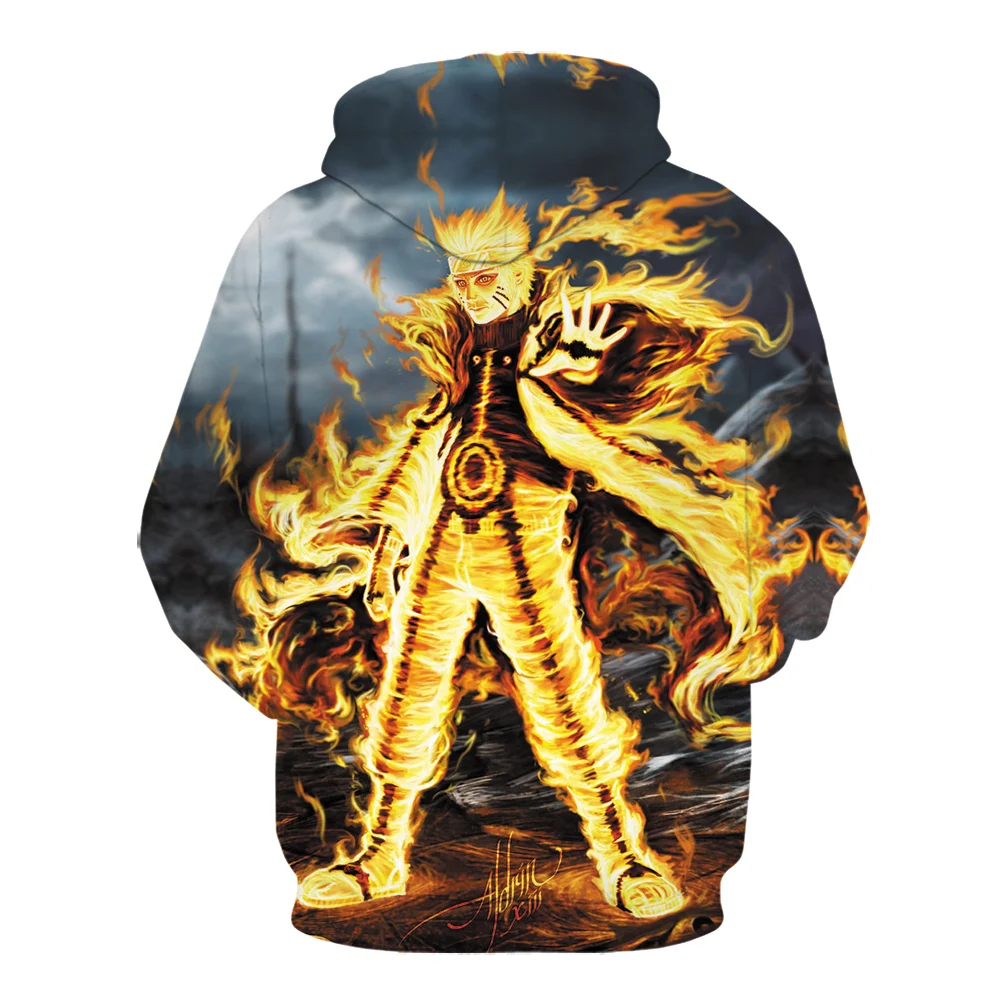 Зимние толстовки с 3D принтом Наруто модное пальто Высокое качество уличная