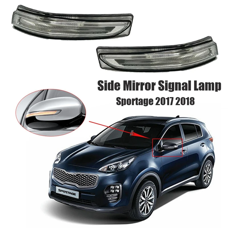 

Car Rearview Mirror LED Turn Signal Lamp Flashing Light Side Mirror Signal Lamp for Kia Sportage 2017 2018 87624D9000